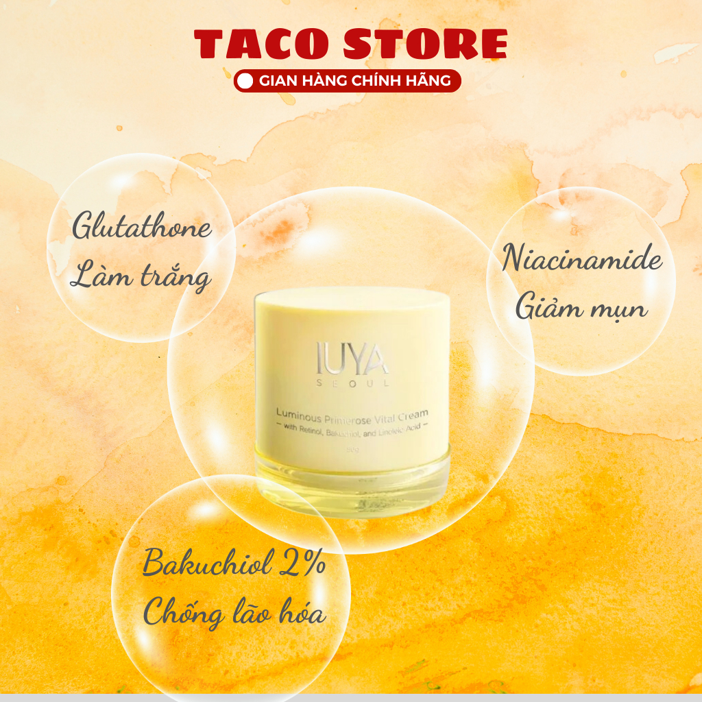 Kem Dưỡng Trắng Da IUYA Seoul Luminous Primerose Vital Cream 50g