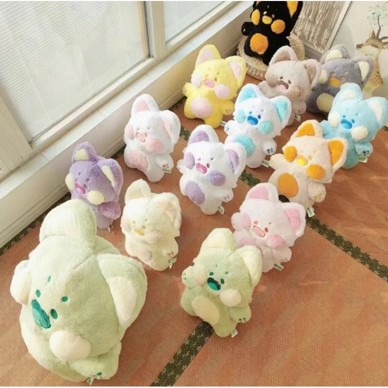 CÓ SẴN Mèo gấu bông dudu đáng iu lông mịn tính từ tai đến đuôi 45 - 90cm  mỗi lô sẽ có sự chênh lệch vài cm
