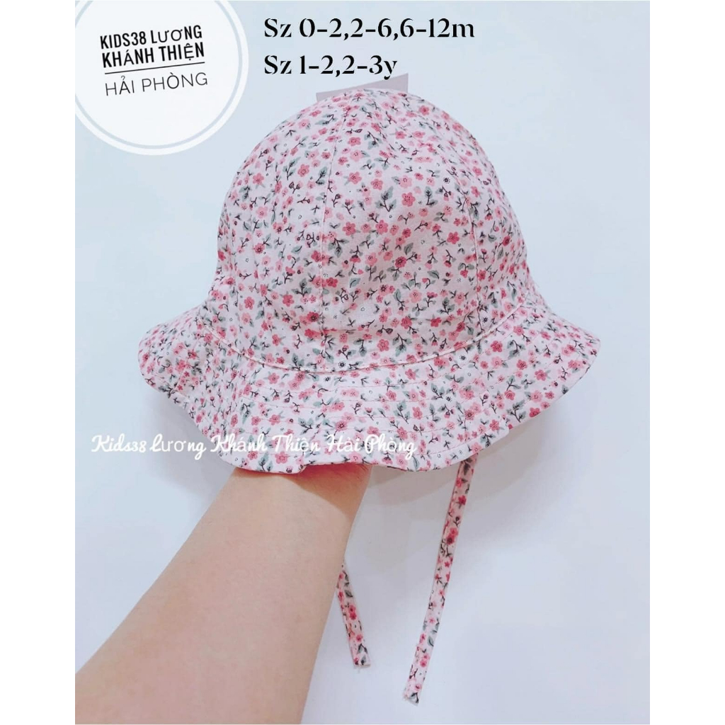 Mũ hoa nhí hồng HM H&M_hàng chính hãng authentic
