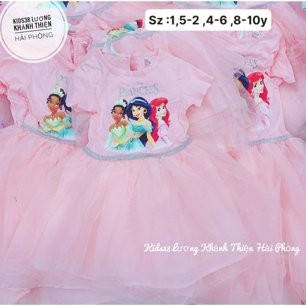 Váy xòe tutu công chúa unicorn chân voan HM H&M_hàng chính hãng Anh