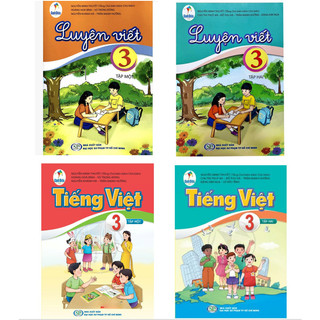 Sách - Combo 4 cuốn SGK Tiếng Việt 3 Cánh Diều Và Luyện Viết 3 CD(tập 1+2) -ndbooks