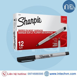 Bút lông dầu sharpie ultra fine 0.5mm - màu đen