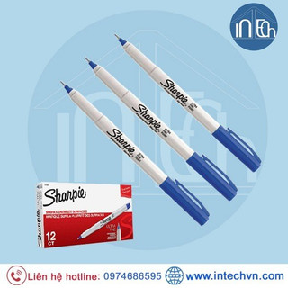 Bút lông dầu sharpie ultra fine 0.5mm - màu xanh blue