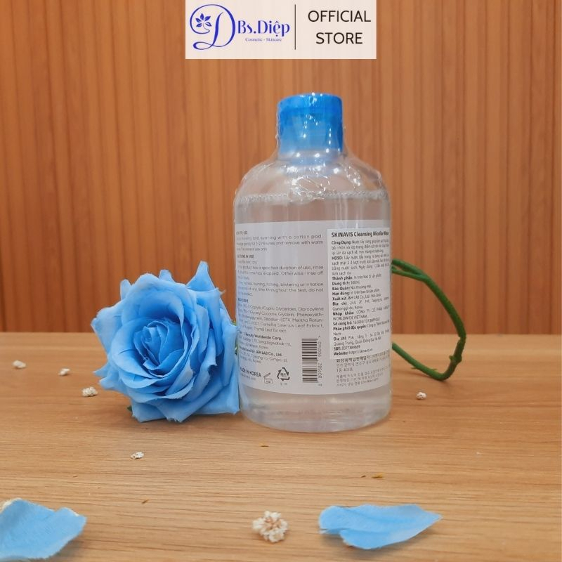 Skinavis Tẩy trang Micellar Water 300ml làm sạch da không gây bóng nhờn
