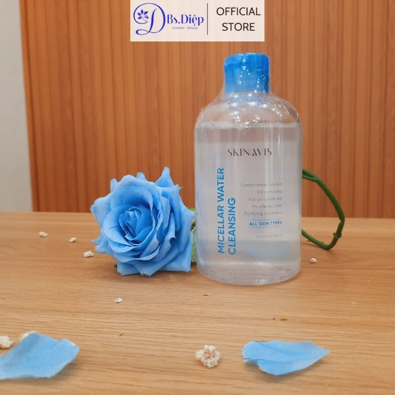 Skinavis Tẩy trang Micellar Water 300ml làm sạch da không gây bóng nhờn