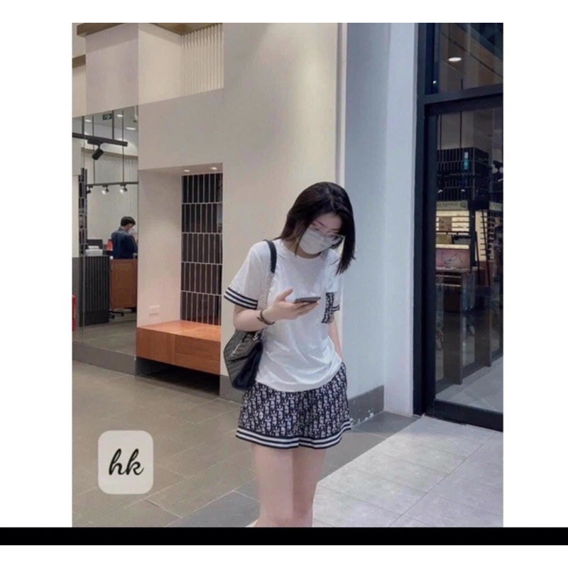 Set bộ đùi chất cotton su form rộng - Set Dioi