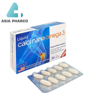 Liquid Calci nano omega 3 phòng ngừa loãng sương, phát triền chiều cao