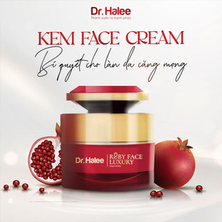Kem dưỡng ban đêm ruby lựu đỏ DrHalee - Kem dưỡng trắng sáng da mờ thâm sạm