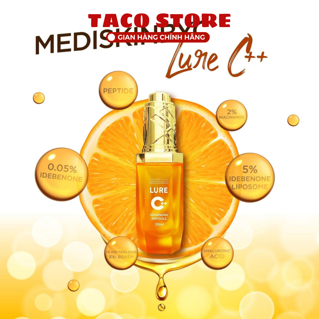 Serum Lure Vitamin C 30ml MediskinbyC Lure C++ Idebenone Ampoule