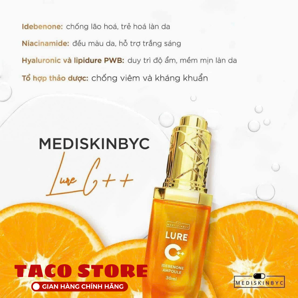 Serum Lure Vitamin C 30ml MediskinbyC Lure C++ Idebenone Ampoule