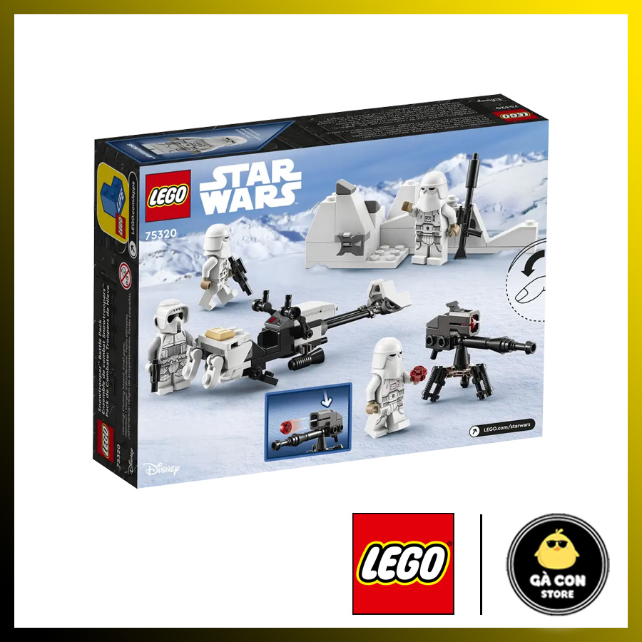 Lego Star Wars 75320 Snow Trooper Battle Pack.