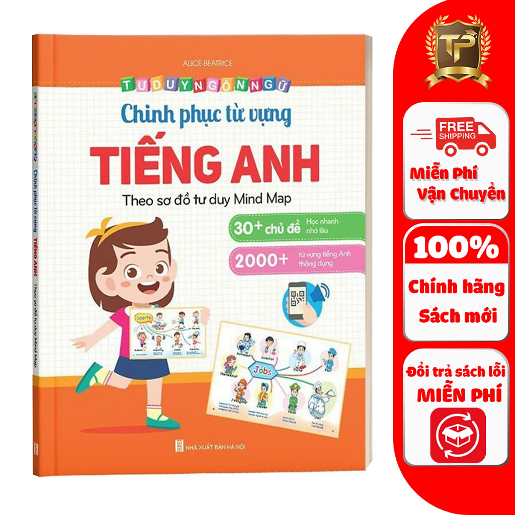 Sách - Chinh Phục Từ Vựng Tiếng Anh - Theo Sơ Đồ Tư Duy Mind Map ( Sách Có Kèm File Đọc)