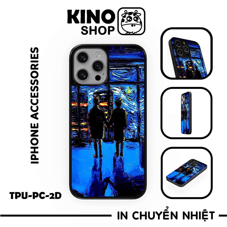 Ốp lưng IPhone KINOSHOP viền dẻo đen silicon TPU chống ố vàng , chống va đập [ KN307 ]