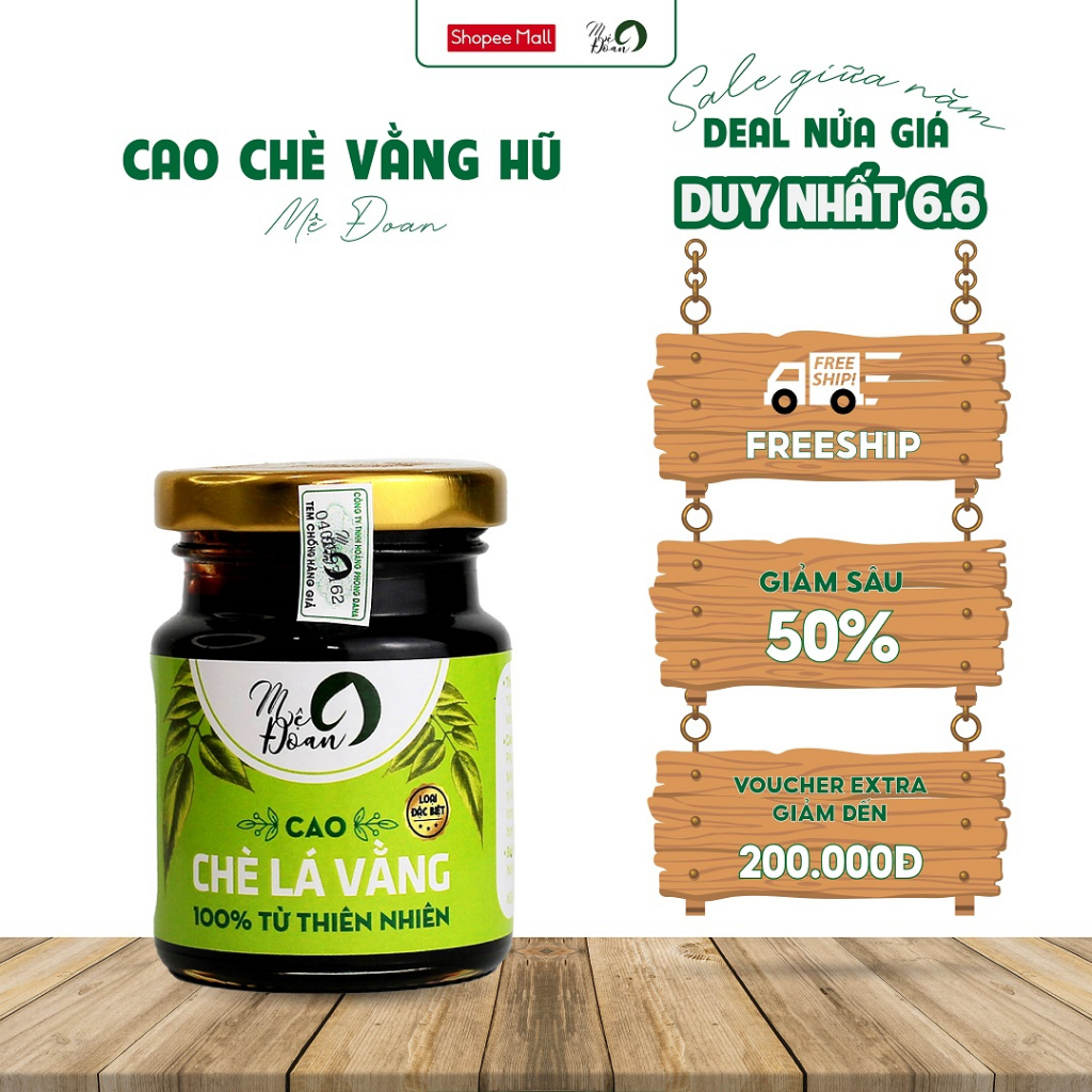Cao chè vằng Mệ Đoan nguyên chất lợi sữa giảm cân cho mẹ sau sinh hũ 100g