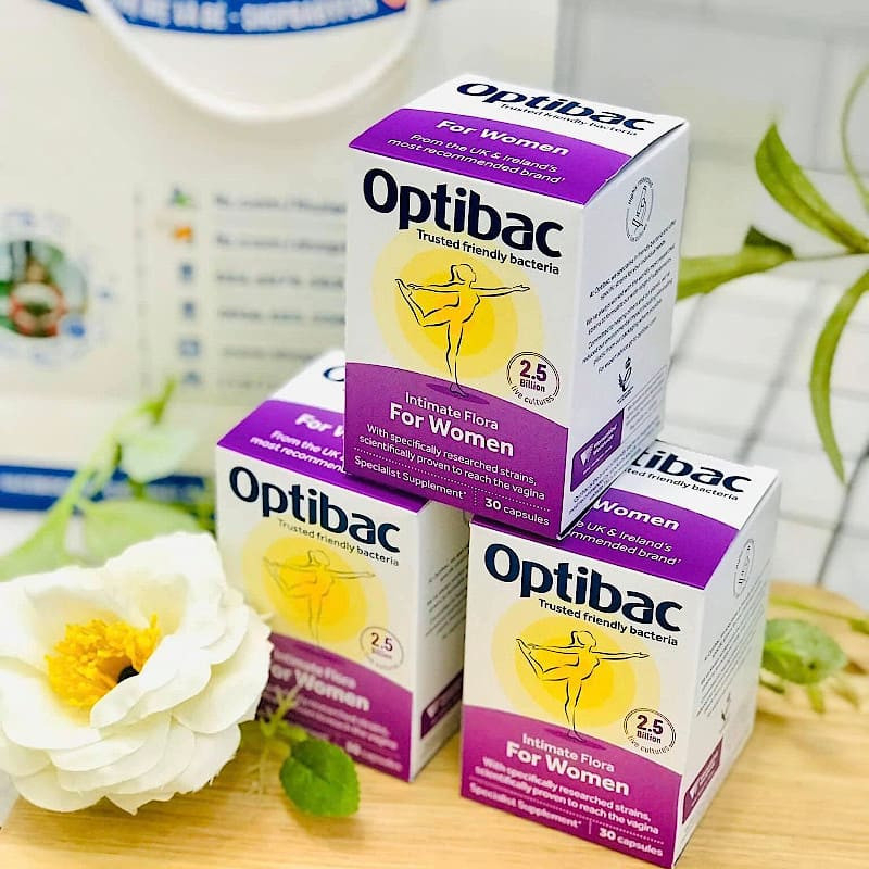Men vi sinh Optibac probiotics cho phụ nữ lọ 30 viên chính hãng anh