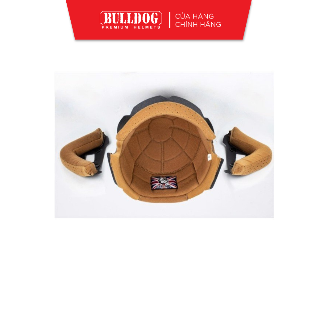 Đệm Lót Nón Bảo Hiểm BULLDOG V3/4U/Heli Brown