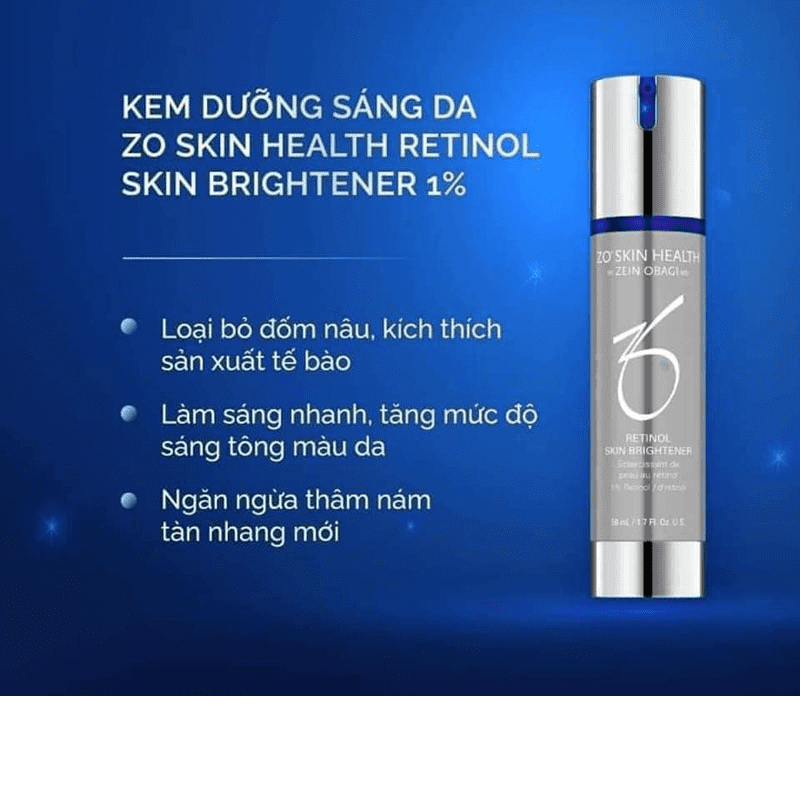 Kem chống lão hóa làm trắng tái tạo da ZO SKIN HEALTH Retinol Skin Brightener 50ml