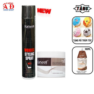 Combo gôm sáp tạo kiểu tóc nam karseell 380ml/100ml