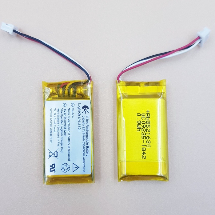 Pin 3.7V 240mAh 521630 kích thước 30x16x5.2MM chuyên cho tai nghe thiết bị cầm tay pin logitech Shophuyentrang