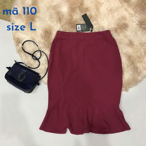 Chân váy bút chì bèo dưới thời trang nữ size L mã 110