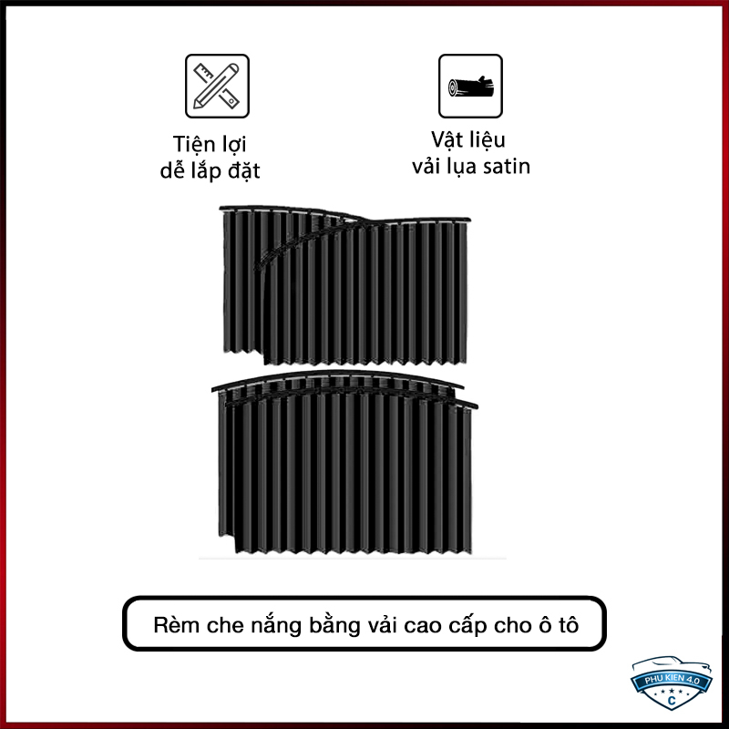 Rèm che nắng cửa phụ xe hơi Ô tô- rèm che nắng bằng vải cao cấp- rèm che nắng kiểu dáng sang trọng.