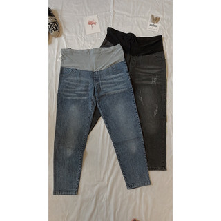 Quần bò bầu dáng baggy
