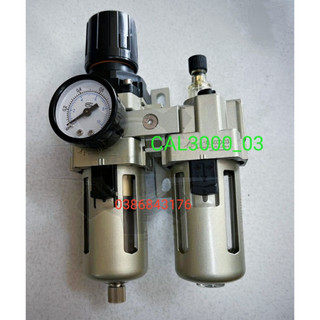 Bộ lọc đôi khí nén và điều chỉnh áp suất khí nén, lọc tách nước cal 3000-03 cim