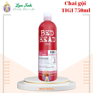 Dầu Gội Tigi đỏ 750ml Phục hồi tóc hư tổn nặng tóc rụng khô sơ Dầu gội dành cho tóc chẻ ngọn đứt gãy