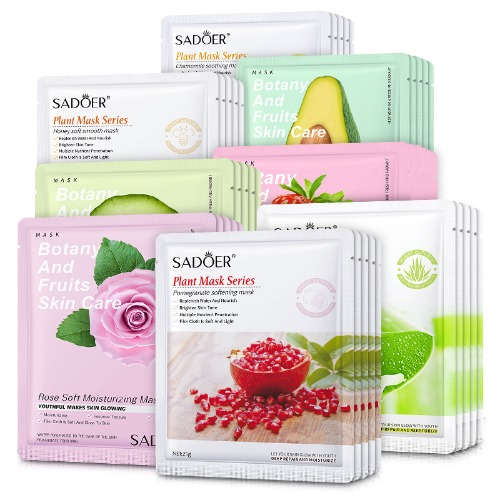 Mặt Nạ Trái Cây Dưỡng Da Cấp Ẩm Trắng Da Giảm Mụn Mask Giấy Đắp Mặt Nội Địa Trung Bổ Sung Vitamin