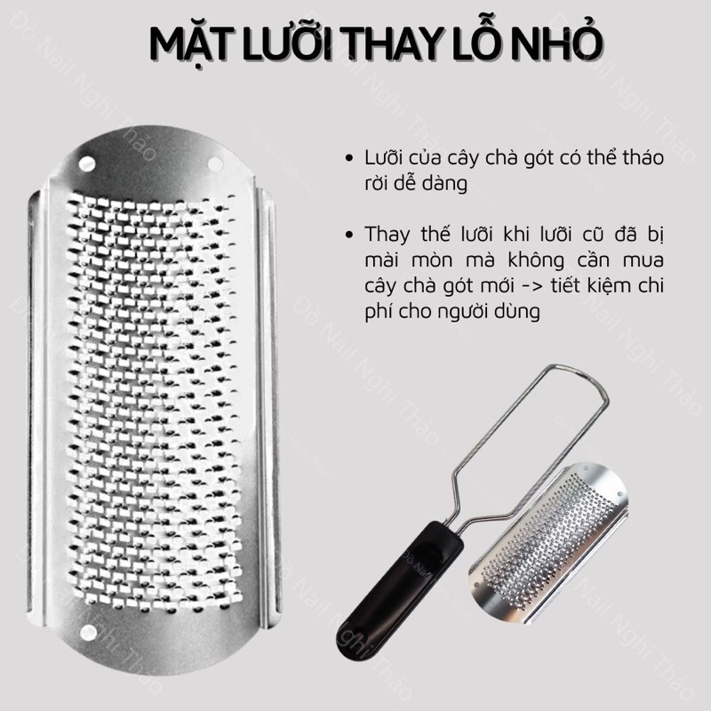 Dụng cụ chà gót chân inox❤️