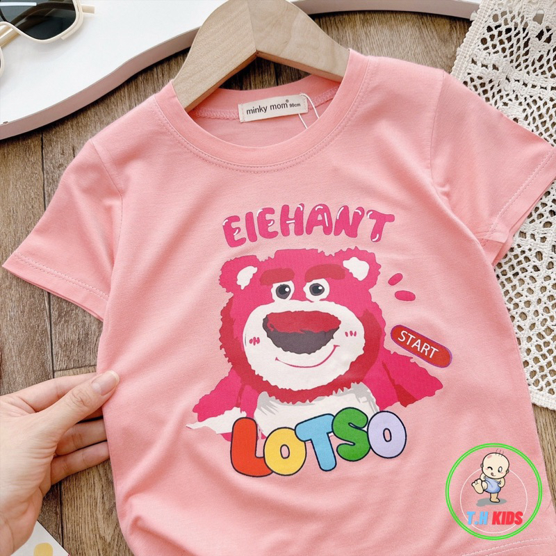 Bộ lửng dành cho bé gái siêu xinh chất thun lạnh hình in PET không bong tróc size từ 9-28kg