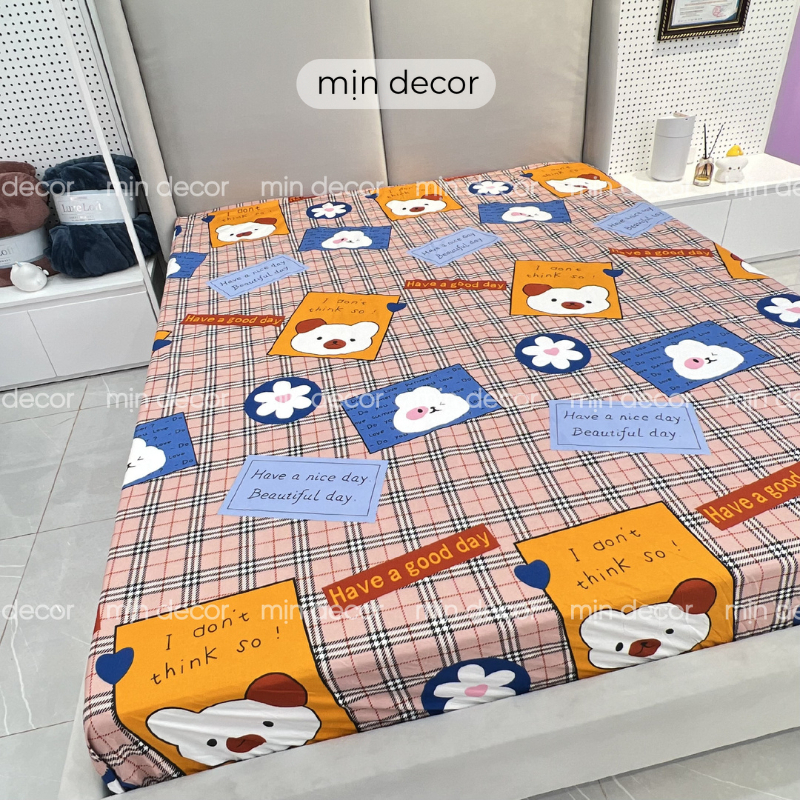 Ga chống thấm Cotton Mịn Decor ga chống thấm thun Nano kháng khuẩn không nóng bí bo chun đệm nệm 10cm