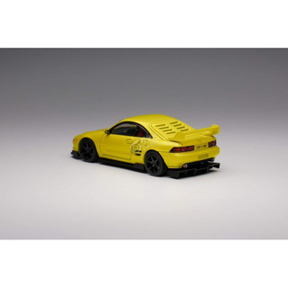 mohinhxeps_1/64_MicroTurbo 1:64 Diecast Model MR2 II Customized Version, Retractable-Headlight Yellow Color