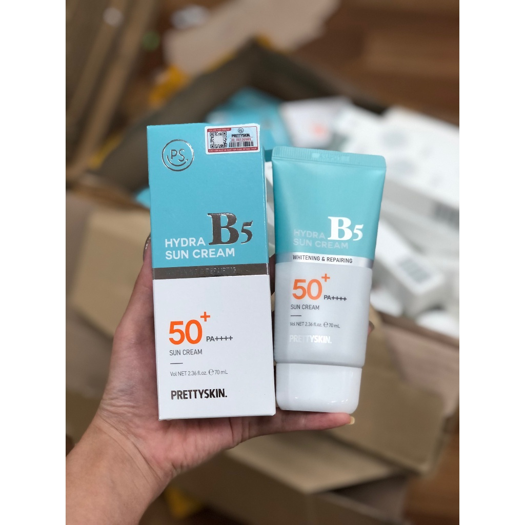 Kem Chống Nắng Phổ Rộng HYDRA B5 SUN CREAM PRETTYSKIN, Phục Hồi, Dưỡng Trắng & Dễ Thẩm Thấu SPF50+ PA++++ 70ml