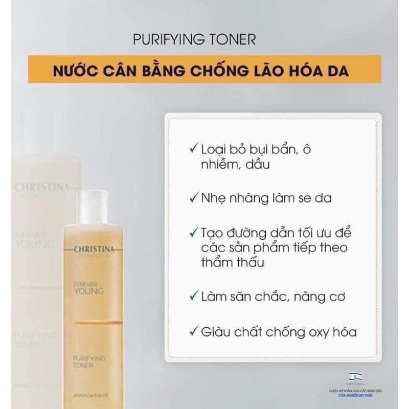 NƯỚC HOA HỒNG CÂN BẰNG DA CHRISTINA FOREVER YOUNG PURIFYING TONER