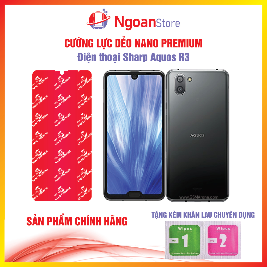 Cường lực dẻo Nano cho Điện thoại Sharp Aquos R3 - Ngoan Store