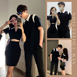 Đồ đôi nam nữ mới nhất - free ship -  set đồ cặp nam nữ, đồ đôi polo đôi với người yêu 1k freeship 0đ