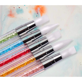 Set 5 loại cây cọ miết foil silicon cọ nặn gel nổi, gel định hình, cọ silicon để tráng gương giá rẻ nail