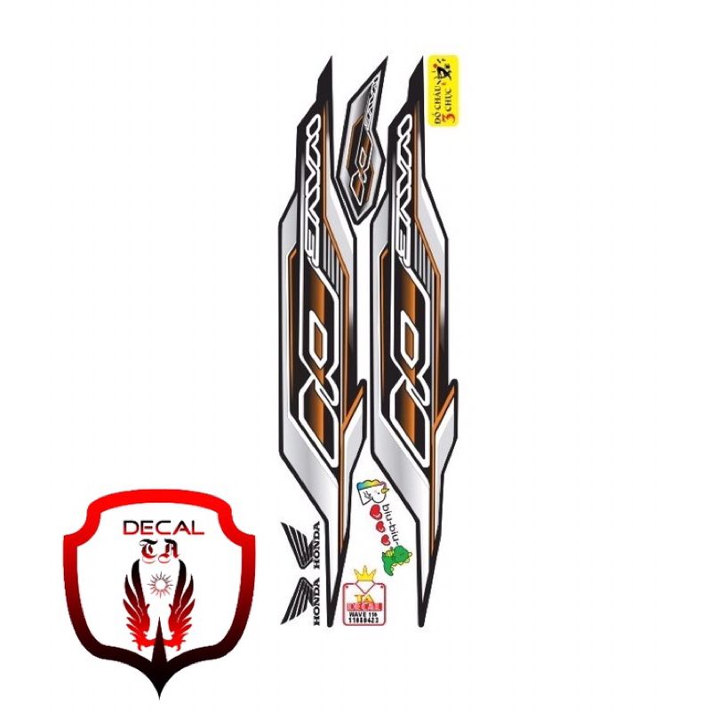 Tem xe WAVE 110 tem mẫu Alpha tem 3 lớp chống phai màu