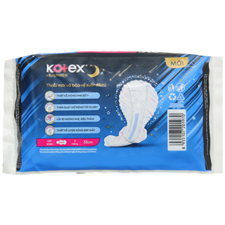 Băng Vệ Sinh siêu ban đêm Kotex có cánh gói 3 miếng x 35cm