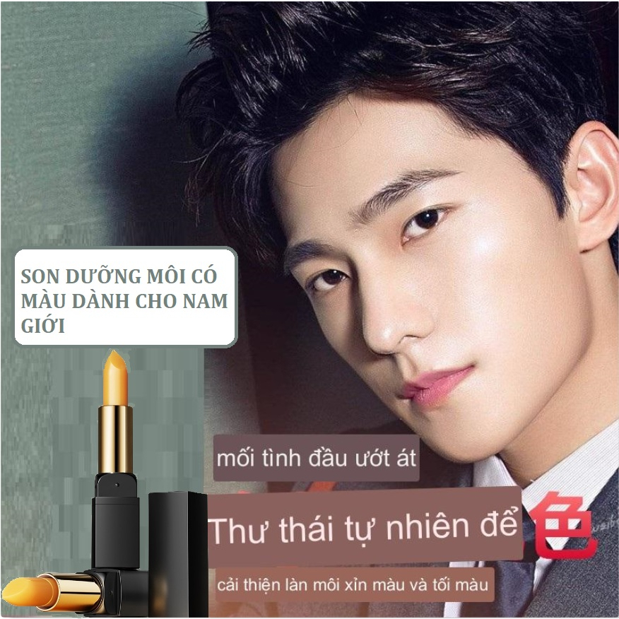 Son dưỡng môi có màu dưỡng hồng môi dành cho nam giới