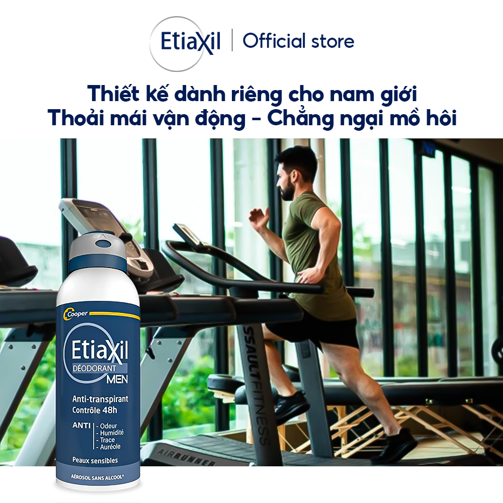 Xịt ngăn mồ hôi & khử mùi 48H Etiaxil Men 150ml