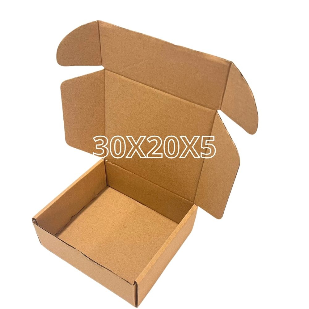 Hộp carton đóng gói hàng cho shop thời trang size 30x20x5 nắp gài - Mua 40 tặng 10 - sản xuất bởi SÀI GÒN CARTON