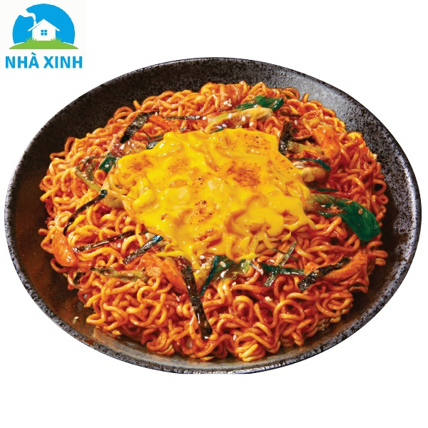 Combo 5 gói Mì Xào Gà Cay Nissin vị Phô Mai Hàn Quốc 72g