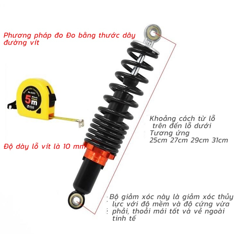 Giảm Sóc Xe Điện 133M-133S Chính Hãng Loại 1