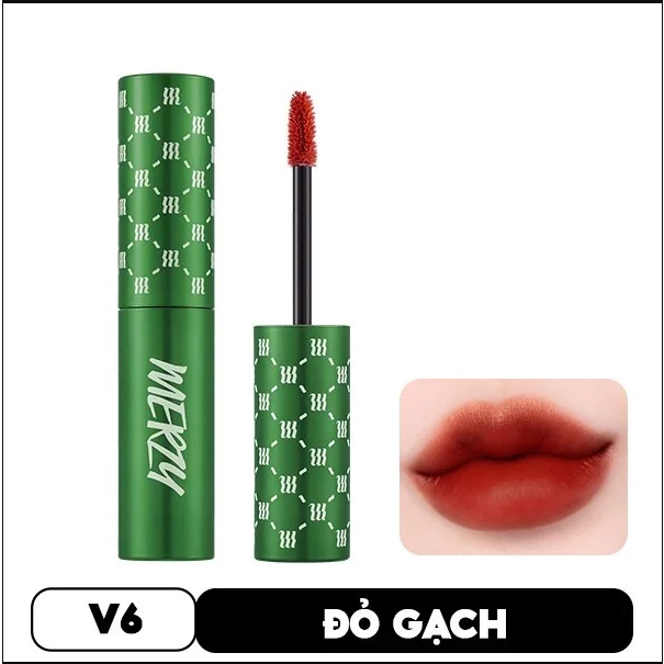 Son Kem Lì Merzy Another Me The First Velvet Tint V6 Xanh Lá Hàn Quốc