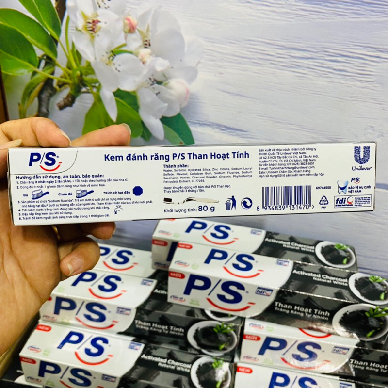 Kem Đánh Răng P/s Than Hoạt Tính 80g