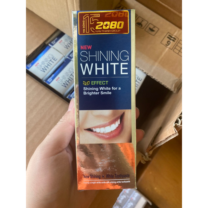 Kem đánh răng trắng răng cao cấp 2080 Shining white