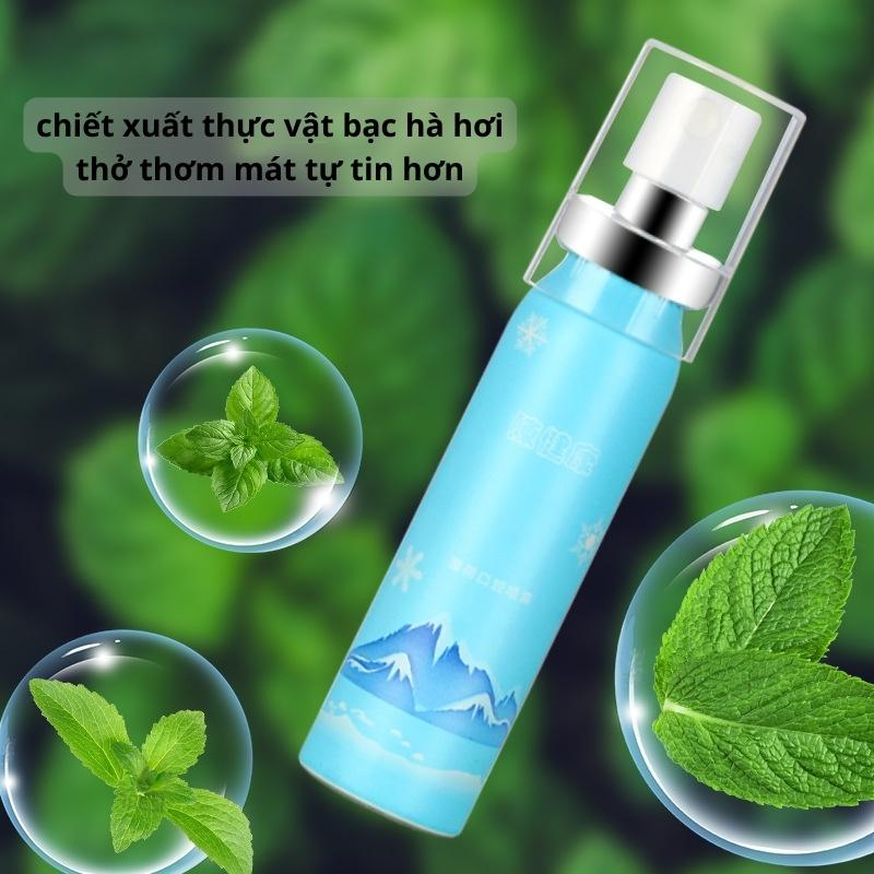 Xịt Thơm Miệng Bạc Hà 20ml Hơi Thở Thơm Mát Sạch Miệng Lưu Hương Thơm Xuốt Cả Ngày