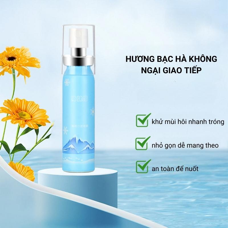 Xịt Thơm Miệng Bạc Hà 20ml Hơi Thở Thơm Mát Sạch Miệng Lưu Hương Thơm Xuốt Cả Ngày